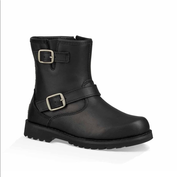 UGG Other - UGG Harwell Buckled Leather Boots for little girls